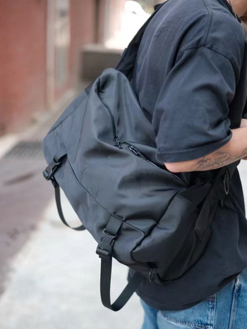 Muška crossbody torba, najlon, vodootporna, ulični stil, veliki kapacitet, proljeće 2024 izdanje