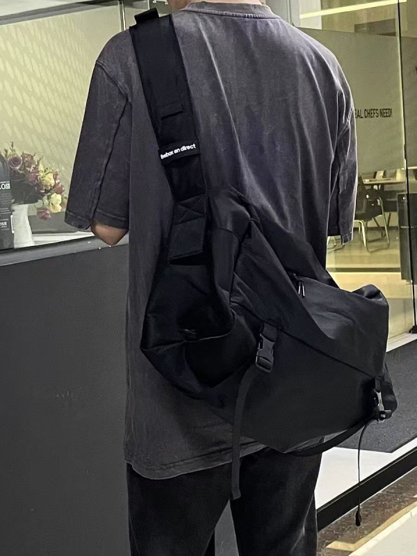 Muška crossbody torba, najlon, vodootporna, ulični stil, veliki kapacitet, proljeće 2024 izdanje