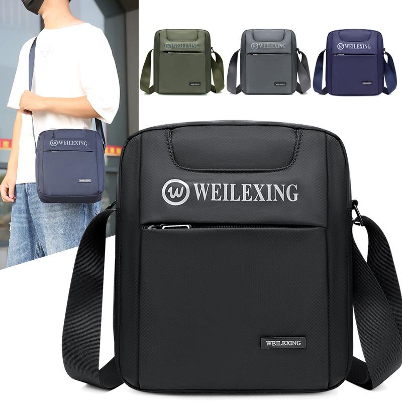 Muška crossbody torba za ramena, urbana minimalistička stil, vodootporna, Oxford tkanina, brend Wilo Star, model 903, podstava poliester