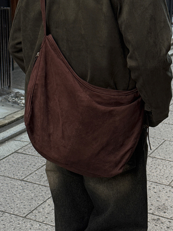Muška crossbody torba – velika kapacitet, gradski stil jednostavnosti, poliester, podstava od najlona, jesen 2025