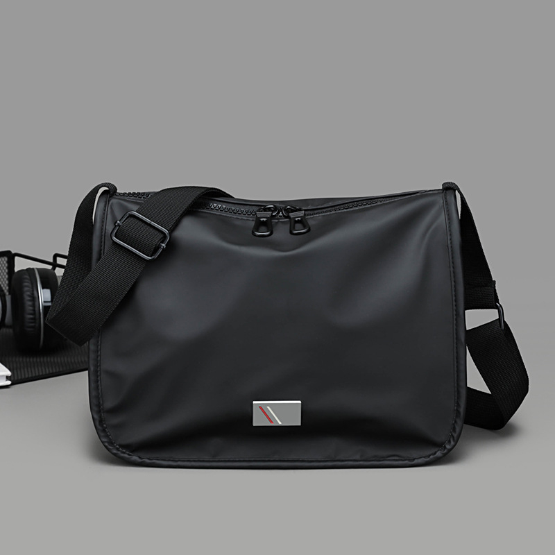Muška crossbody torba za poslovna putovanja, najlon, vodootporna, jednobojna, podstava od poliester