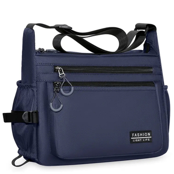 Muška crossbody torba u stilu street fashion, od najlona, vodootporna, ultra lagana i otporna na habanje, podstava od poliestera, proljeće 2025