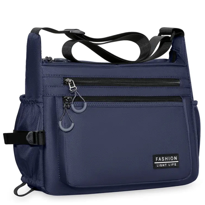 Muška crossbody torba u stilu street fashion, od najlona, vodootporna, ultra lagana i otporna na habanje, podstava od poliestera, proljeće 2025