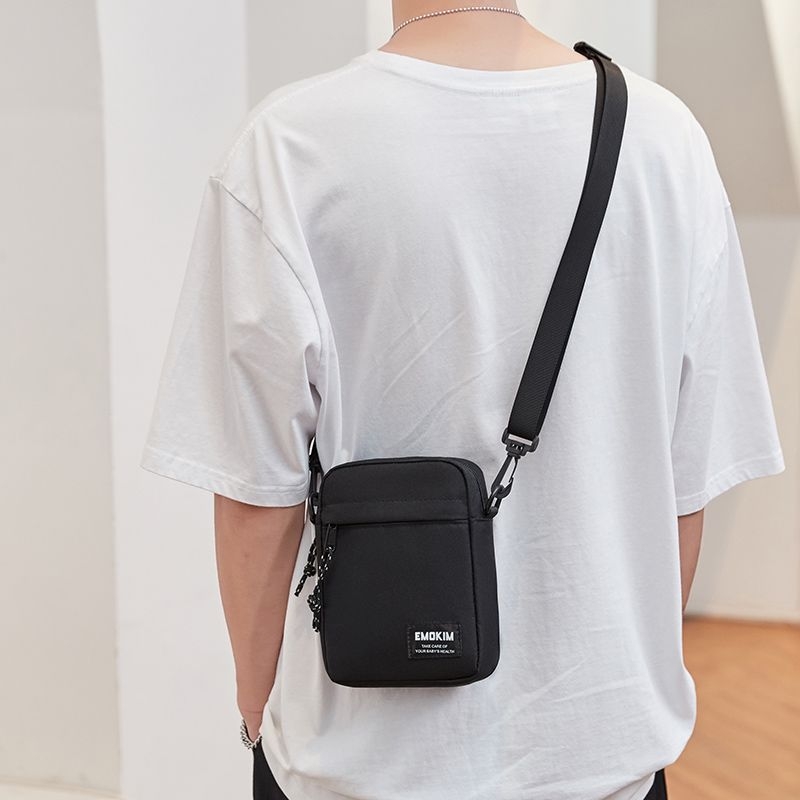 Muška crossbody torba — PU koža, džep za 8-inčni tablet, podstava od poliestera, pogodna za slobodno vrijeme putovanja