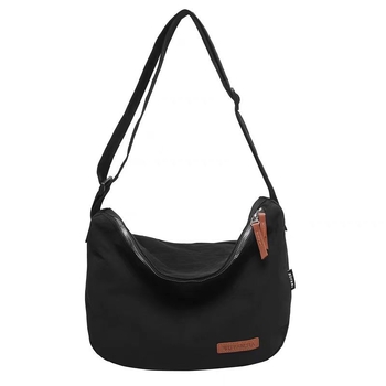 Férfi keresztpántos oldaltáska szabadidős utazásokhoz, nejlon, kopásálló, poliészter bélés