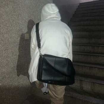 Muška prsna torba, gradski stil, poliester, PU podstava, jesen 2023