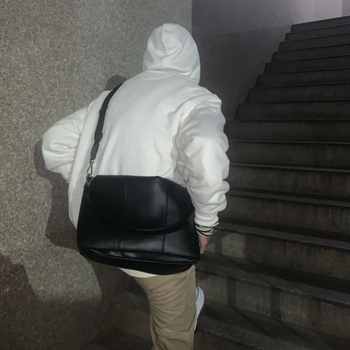 Muška prsna torba, gradski stil, poliester, PU podstava, jesen 2023
