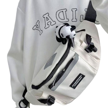 Muška crossbody torba – japanski Harajuku sport-werk stil, poliester, podstava od najlona, za putovanja