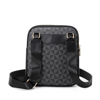 Muška crossbody torba — ulični stil, PVC materijal, ultra lagana, geometrijski uzorak, privatna marka dostupna