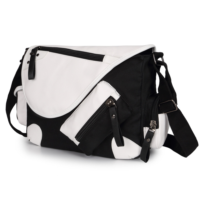 Moma muška platnena crossbody torba, model 1005, stil mladenačkog kampusa
