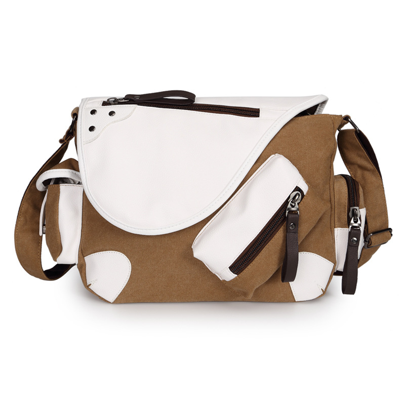 Moma muška platnena crossbody torba, model 1005, stil mladenačkog kampusa