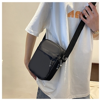 Muška crossbody torba, najlon, otporna na habanje, unisex stil, podstava od poliestera, CS marka, proljeće 2025