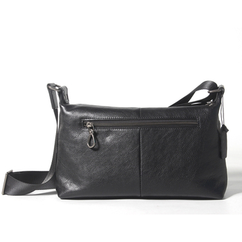 Muška crossbody torba za ramena, horizontalni kvadratni oblik, koža prvog sloja govedine, biljno obrađena koža, zatvarač