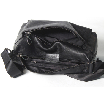 Muška crossbody torba za ramena, horizontalni kvadratni oblik, koža prvog sloja govedine, biljno obrađena koža, zatvarač