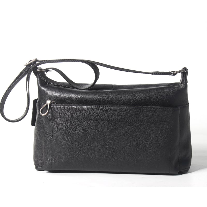 Muška crossbody torba za ramena, horizontalni kvadratni oblik, koža prvog sloja govedine, biljno obrađena koža, zatvarač