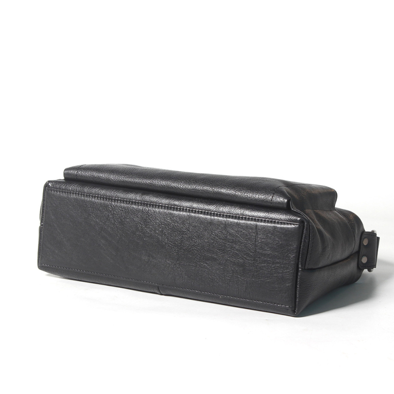 Muška crossbody torba za ramena, horizontalni kvadratni oblik, koža prvog sloja govedine, biljno obrađena koža, zatvarač