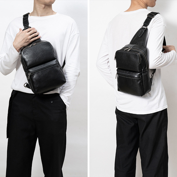 Muška kožna crossbody torba, velika kapaciteta, koža prve klase goveđa, poslovno putovanje, više pretinaca