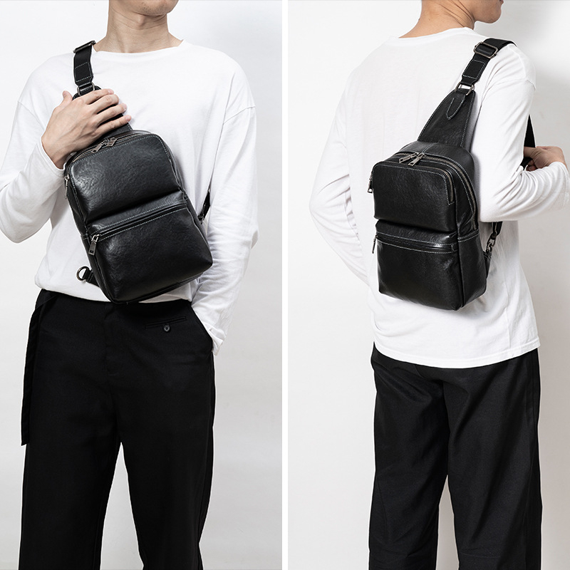 Muška kožna crossbody torba, velika kapaciteta, koža prve klase goveđa, poslovno putovanje, više pretinaca