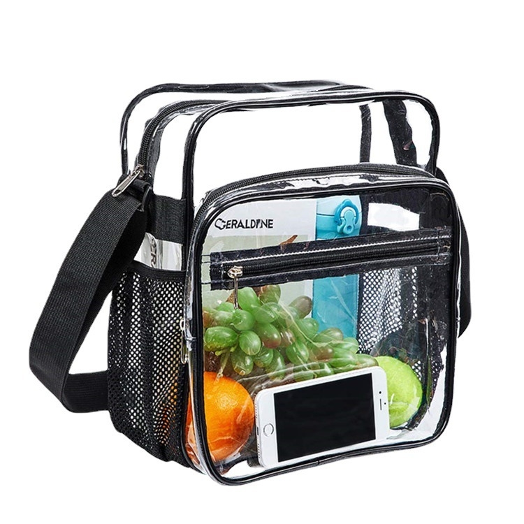 Prozirna PVC crossbody torba za putovanje, muška torba preko ramena