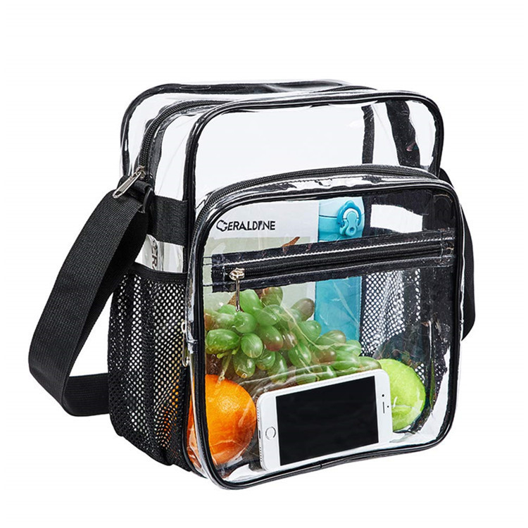 Prozirna PVC crossbody torba za putovanje, muška torba preko ramena