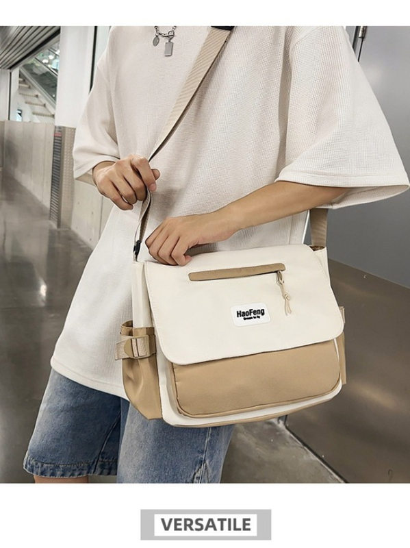 Muška crossbody torba od najlona, minimalistički dizajn, vodootporna, ultralagana, otporna na habanje, kompatibilna s 10-inčnim laptopom, zaštita kičmene, za svakodnevnu upotrebu