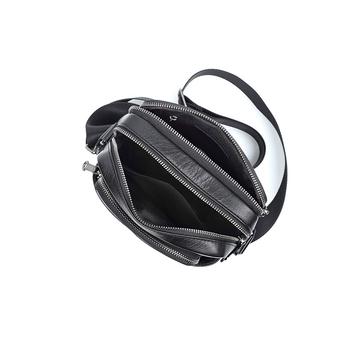 Muška torba preko ramena s crossbody remenom — koža prvog sloja tele, podstava od poliestera, Bolio, urbani minimalistički stil