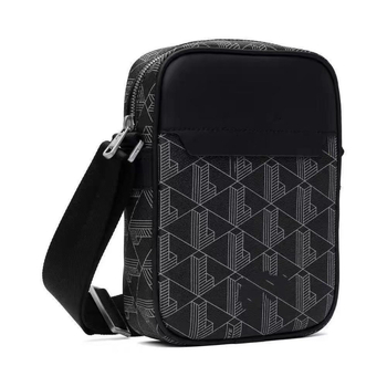 Muška vertikalna crossbody torbica, PU materijal, vodootporna, otporna na habanje, geometrijski uzorak, PU podstava, za poslovna putovanja