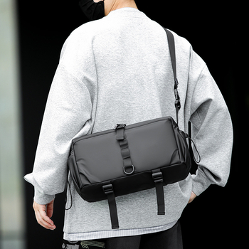Muška crossbody torba, PU koža, ležernog stila, prozračna i vodootporna, cebiy kate, za rekreacijska putovanja