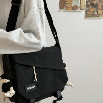 Muška crossbody torba za preko ramena, najlon, vodootporna, velika kapaciteta, podstava od poliestera, gradski stil