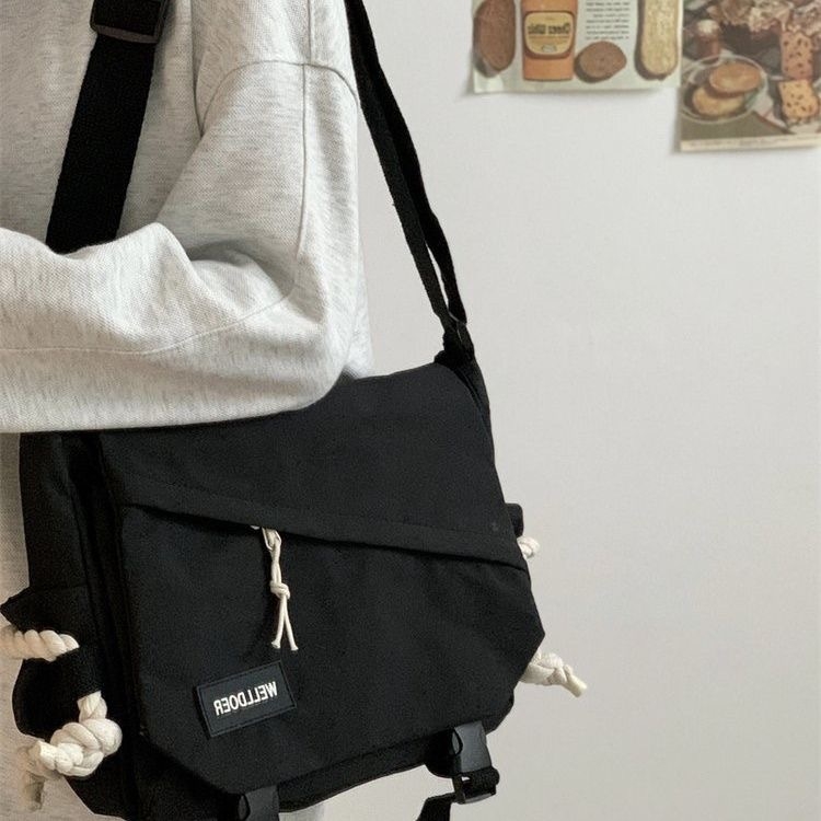 Muška crossbody torba za preko ramena, najlon, vodootporna, velika kapaciteta, podstava od poliestera, gradski stil