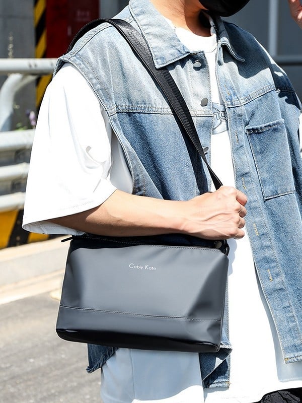 Muška crossbody torba u korejskom stilu, vodootporna, s više pretinaca i velikim kapacitetom