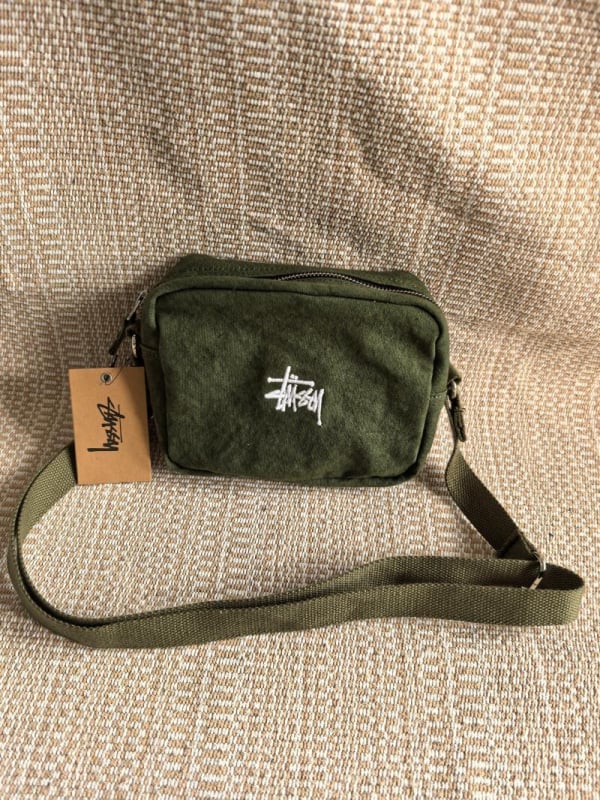 Geantă crossbody pentru bărbați din pânză, model cu litere, căptușeală poliester, primăvara 2024