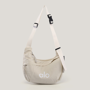 Alo muška crossbody torba, platnena, vodootporna, ultralagana, otporna na habanje, podstava od najlona, uzorak s словима, pogodna za slobodno vrijeme putovanja