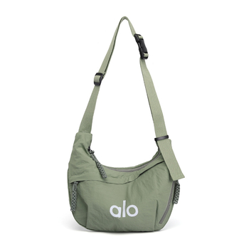 Alo muška crossbody torba, platnena, vodootporna, ultralagana, otporna na habanje, podstava od najlona, uzorak s словима, pogodna za slobodno vrijeme putovanja