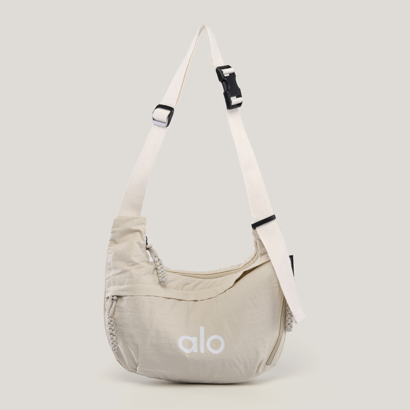 Alo muška crossbody torba, platnena, vodootporna, ultralagana, otporna na habanje, podstava od najlona, uzorak s словима, pogodna za slobodno vrijeme putovanja