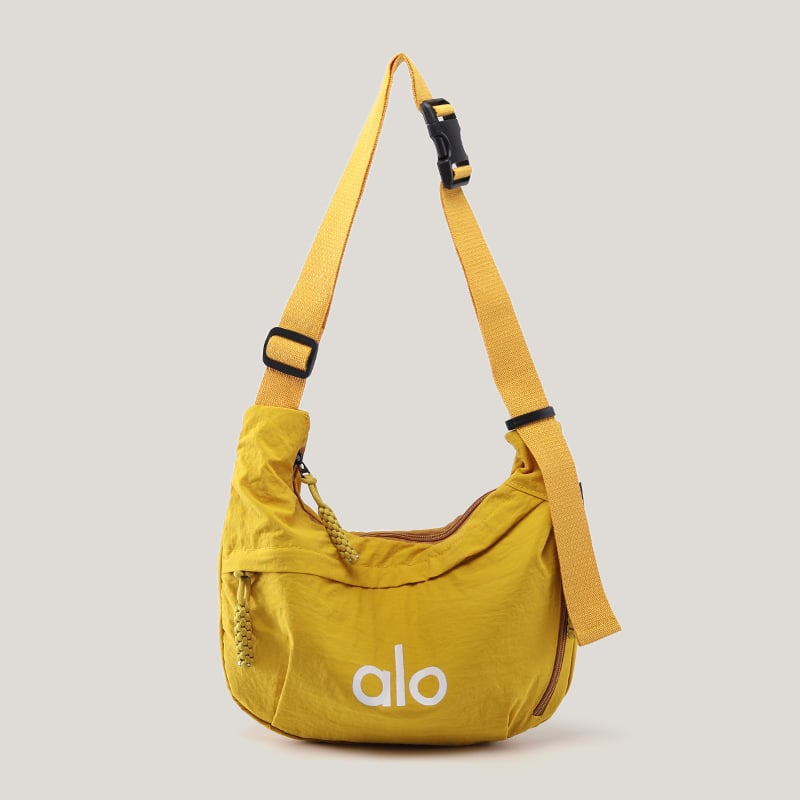 Alo muška crossbody torba, platnena, vodootporna, ultralagana, otporna na habanje, podstava od najlona, uzorak s словима, pogodna za slobodno vrijeme putovanja