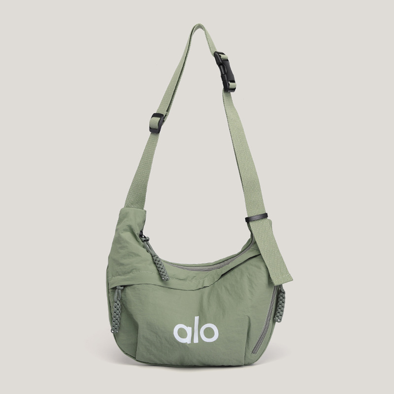Alo muška crossbody torba, platnena, vodootporna, ultralagana, otporna na habanje, podstava od najlona, uzorak s словима, pogodna za slobodno vrijeme putovanja