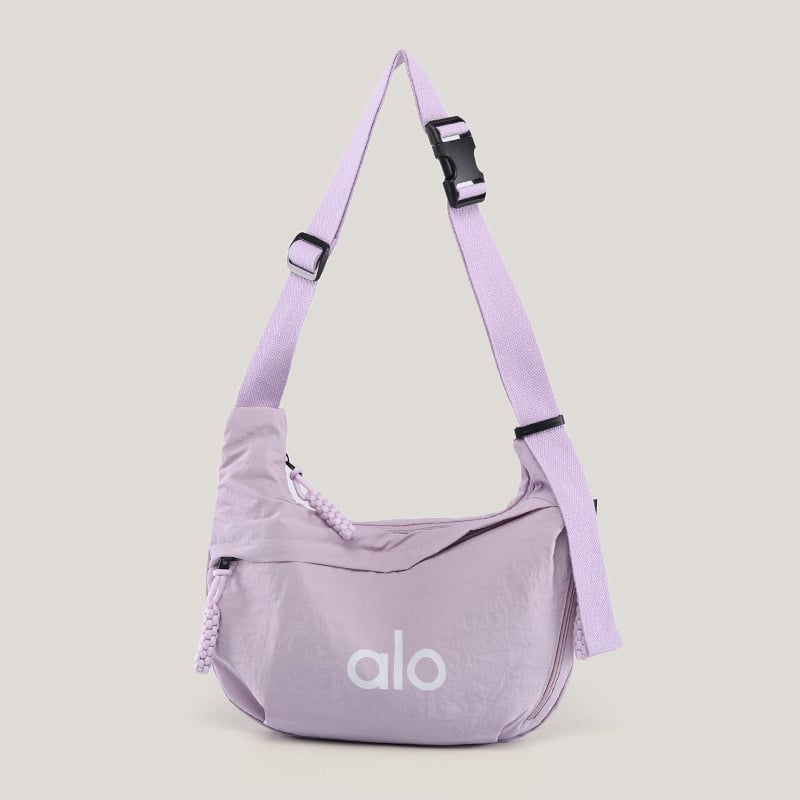 Alo muška crossbody torba, platnena, vodootporna, ultralagana, otporna na habanje, podstava od najlona, uzorak s словима, pogodna za slobodno vrijeme putovanja