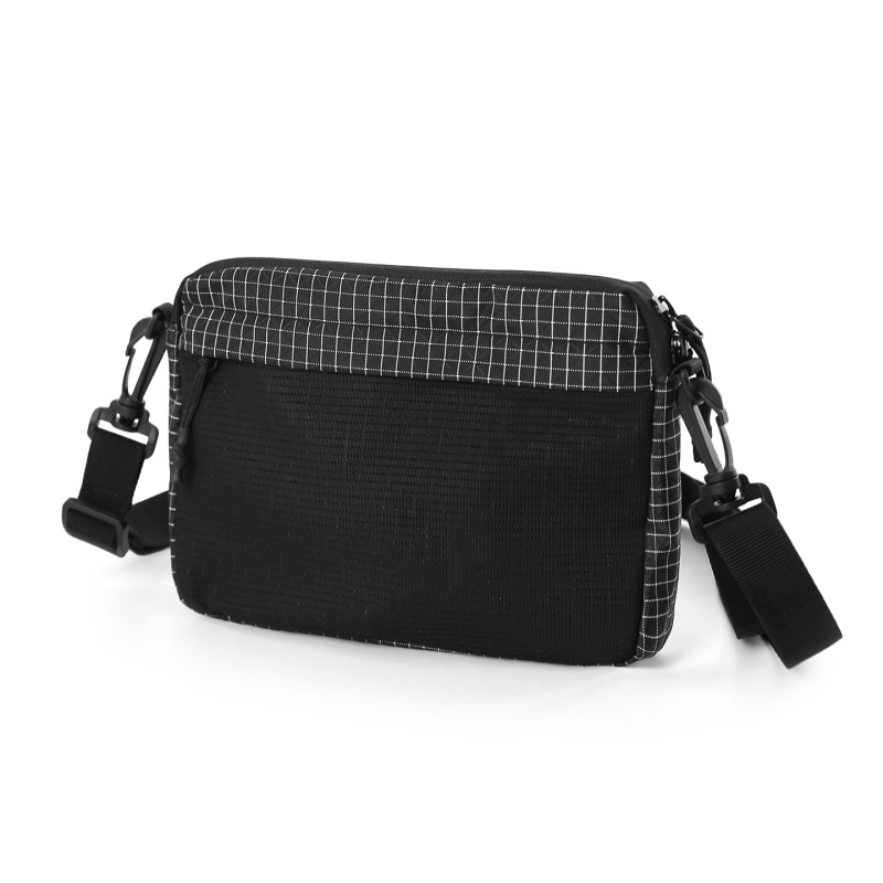 Muška crossbody torba - ultra lagana nylon, prugasti uzorak, podstava poliester, svakodnevna uporaba