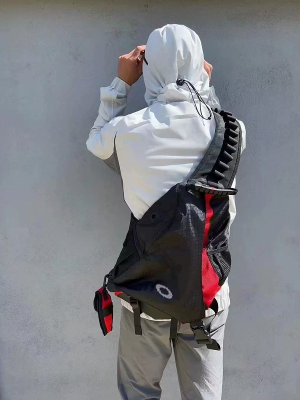 Muška crossbody torba s motivom O-slova luka i strijela, ulični stil, poliester; prozračna, vodootporna, ultra lagana, proširiva