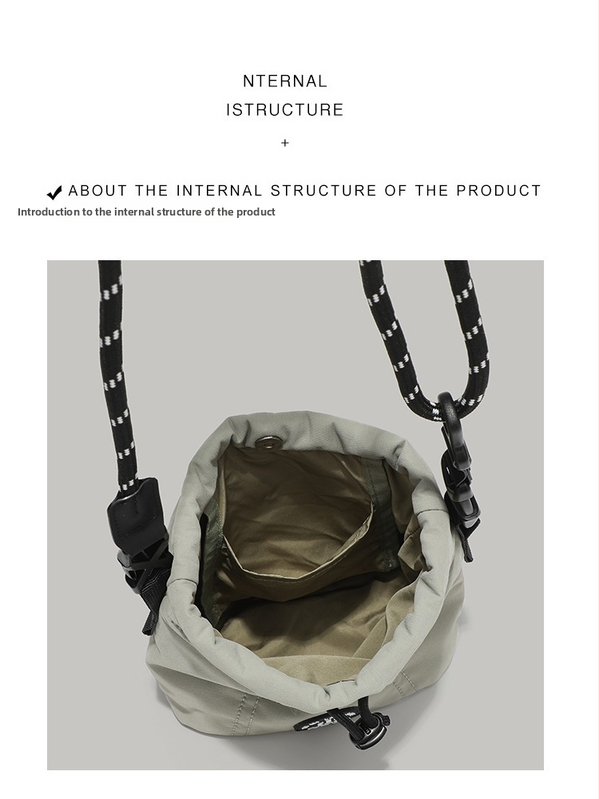 Muška crossbody bucket torba, Leisure Travel stil, Oxford platno, poliester podstava, proljeće 2025, kod Lz_0240