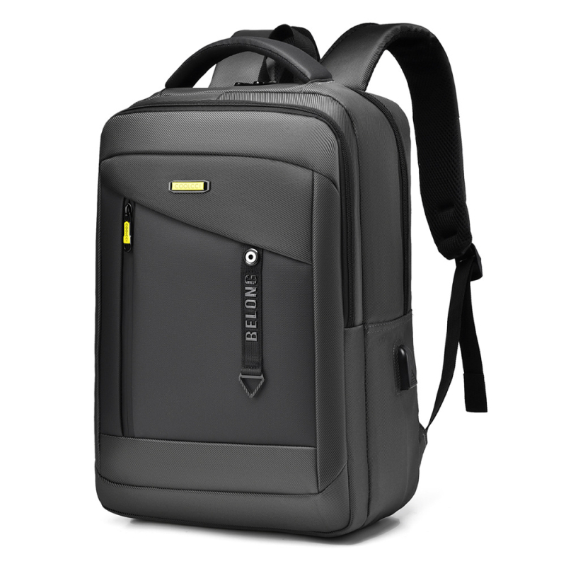 Muški poslovni ruksak velikog kapaciteta, urbanistički minimalistički stil, pogodan za 15-inčni prijenosno računalo (Kapacitet 20–35L, 15-inčni laptop, Oxford tkanina, trake s zračnim jastukom)