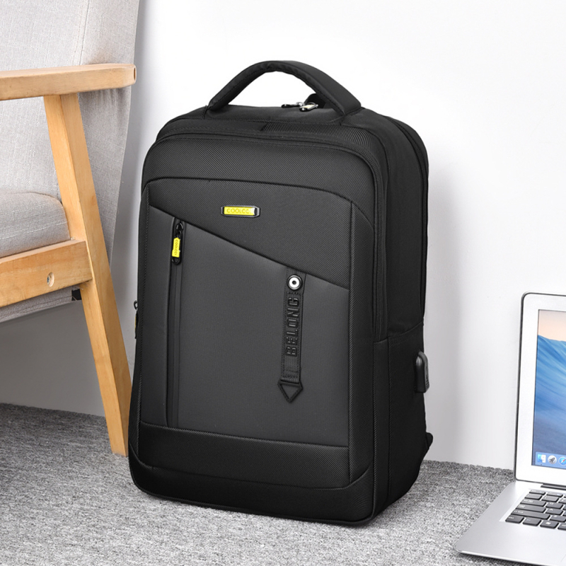 Muški poslovni ruksak velikog kapaciteta, urbanistički minimalistički stil, pogodan za 15-inčni prijenosno računalo (Kapacitet 20–35L, 15-inčni laptop, Oxford tkanina, trake s zračnim jastukom)