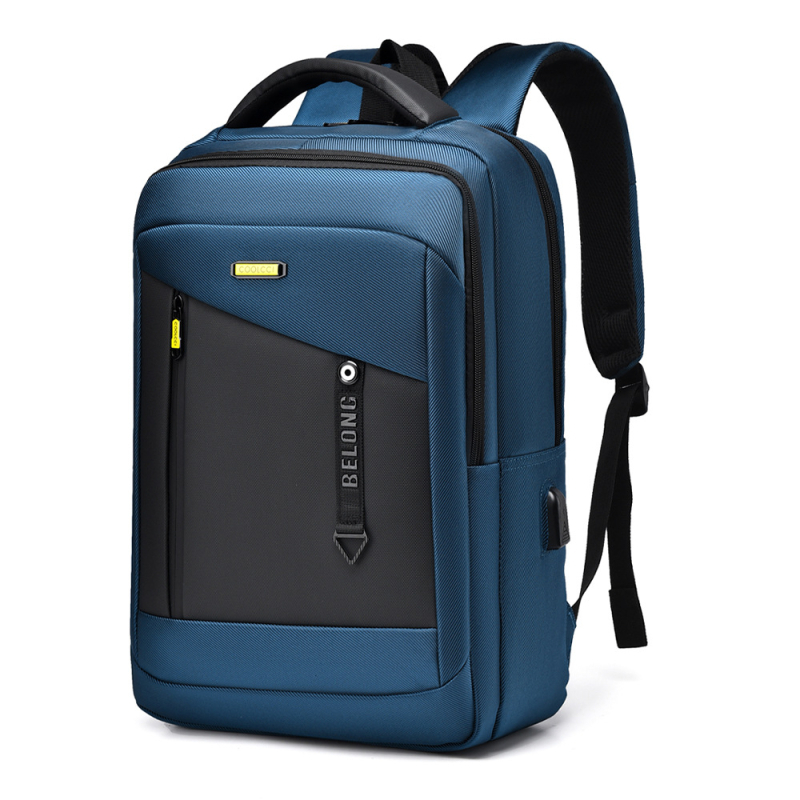 Muški poslovni ruksak velikog kapaciteta, urbanistički minimalistički stil, pogodan za 15-inčni prijenosno računalo (Kapacitet 20–35L, 15-inčni laptop, Oxford tkanina, trake s zračnim jastukom)