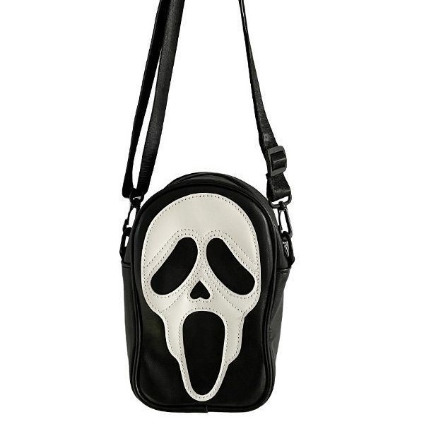 Geantă crossbody - Unisex, PU material, Stil stradal, Formă pătrată verticală, Închidere cu fermoar, Căptușeală sintetică