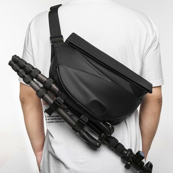 Muška crossbody torba, ulični stil, vodootporna, podstava od poliestera, za svakodnevnu uporabu