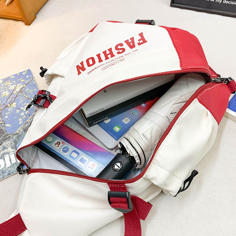 Haonna muška crossbody torba – najlon, poliester podstava, geometrijski uzorak, prozračna, ultra lagana, ljeto 2025