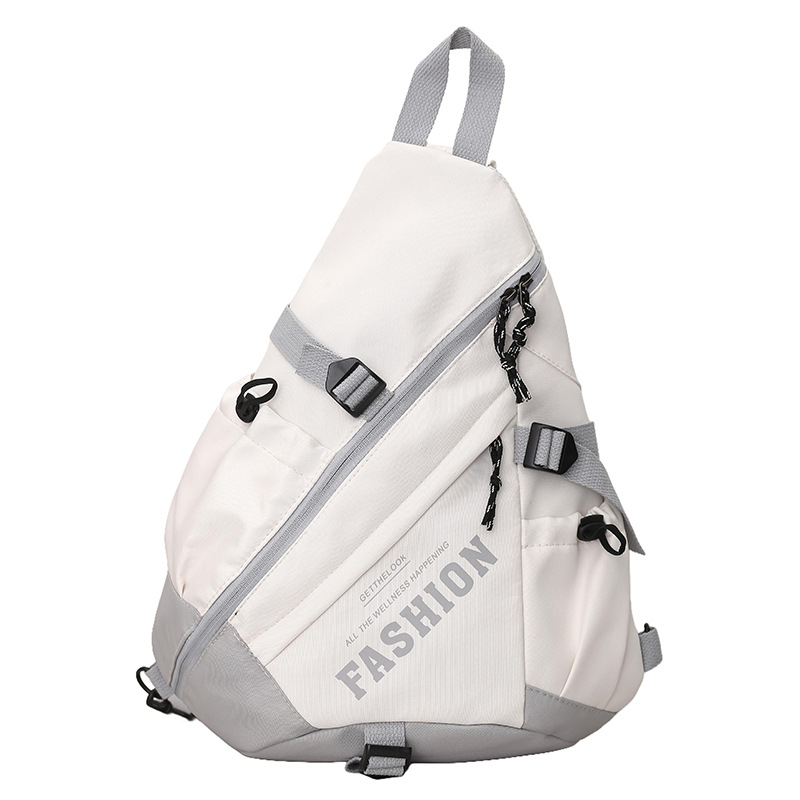 Haonna muška crossbody torba – najlon, poliester podstava, geometrijski uzorak, prozračna, ultra lagana, ljeto 2025