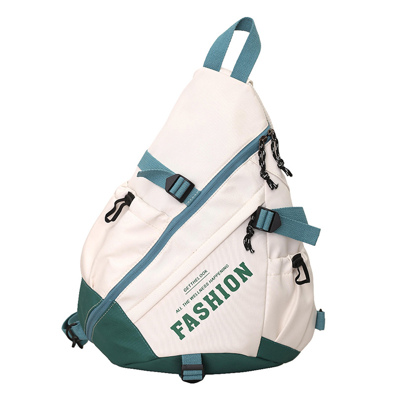 Haonna muška crossbody torba – najlon, poliester podstava, geometrijski uzorak, prozračna, ultra lagana, ljeto 2025
