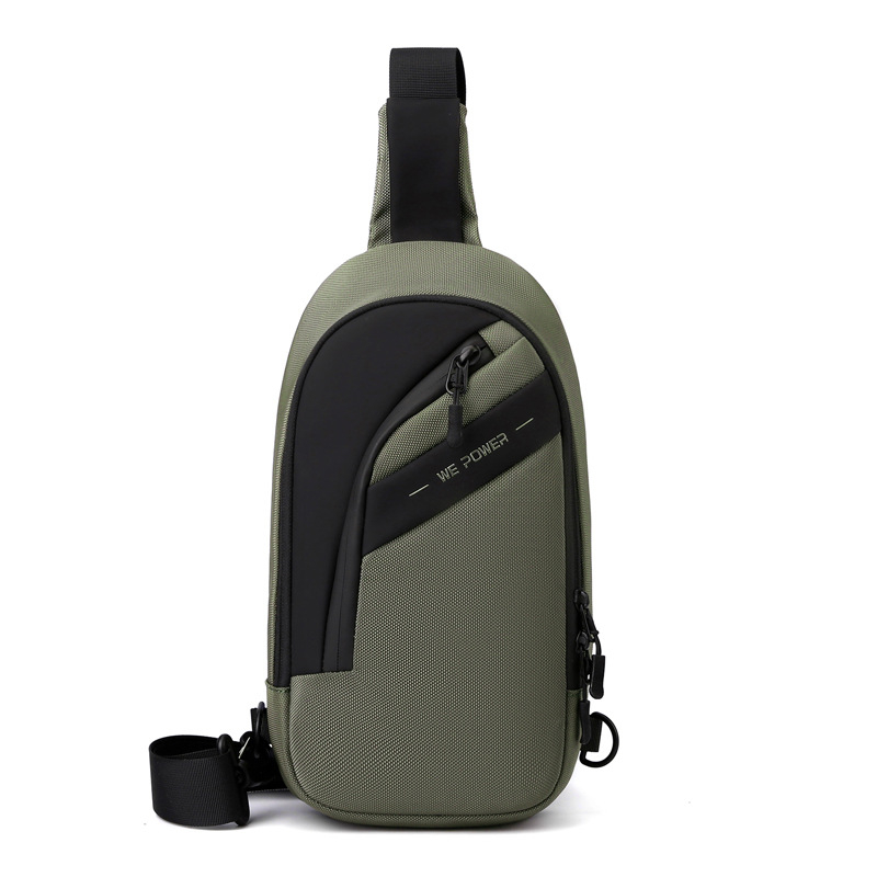 WEPOWER muška torba za prsa - najlon, vodootporna, crossbody, podstava od poliestera, svakodnevna uporaba